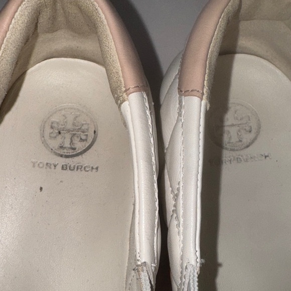 Tory Burch White Quilted Slip-On Loafers main image 8